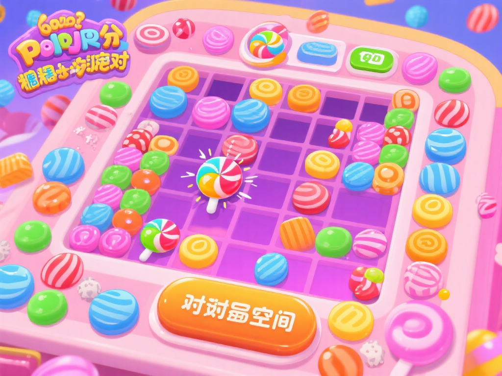 糖果派对的画面充满随机性，因此，想获得高分并不完全