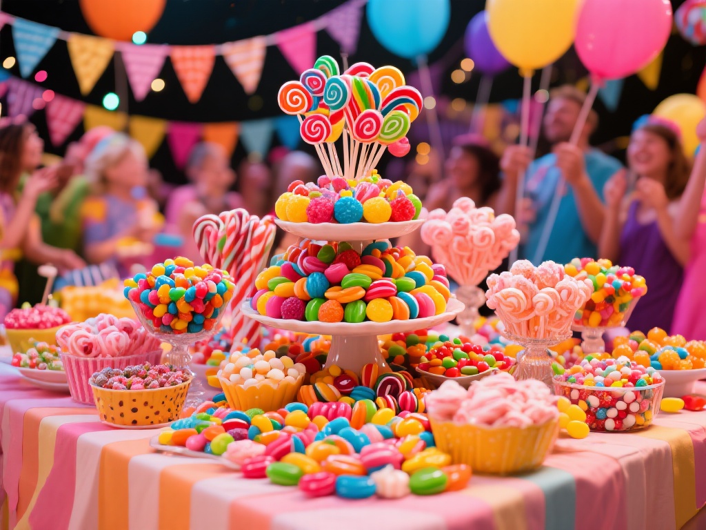 狂欢派对中的甜蜜糖果盛宴:甜蜜奇趣之旅 欢聚时光里,一场气氛高涨的狂欢派对,往往少不了一道