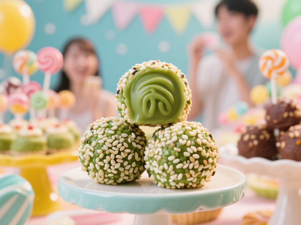 糖果派对上芝麻球美味狂欢之夜盛宴 一个成功案例:在某次糖果派对上,主办方设计了一款抹