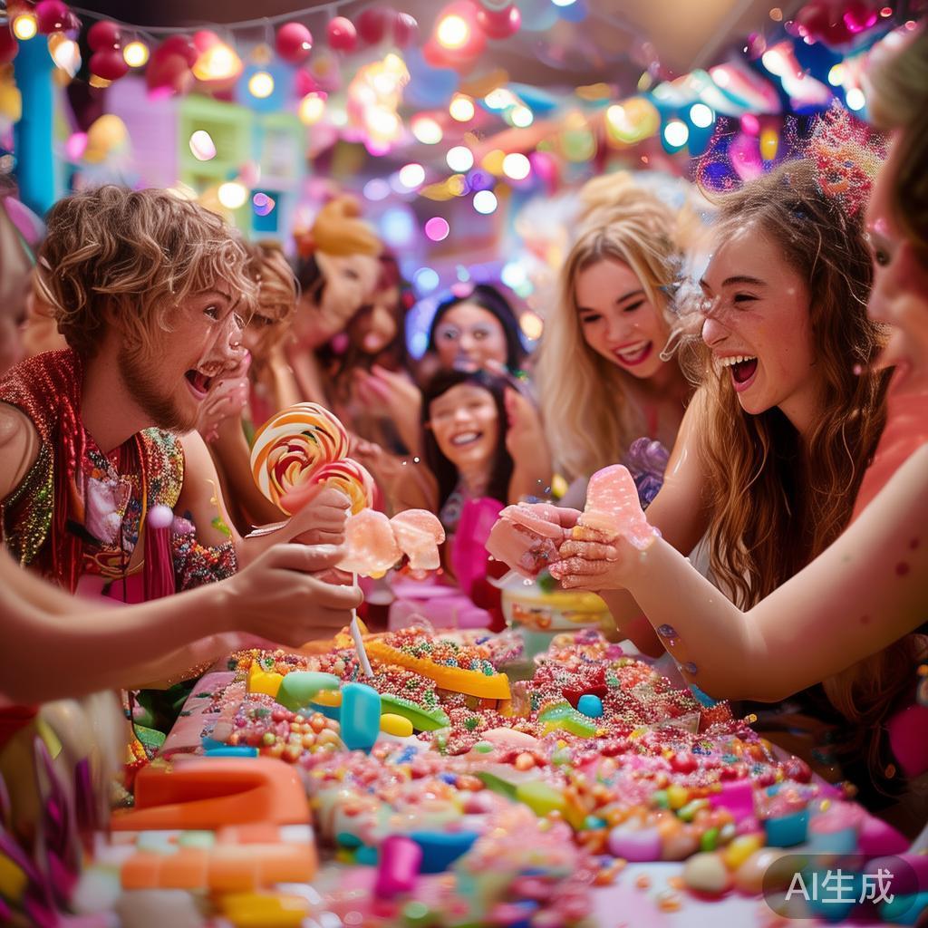 在实际应用中，阿飞糖果派对还注重社交互动。玩家可以