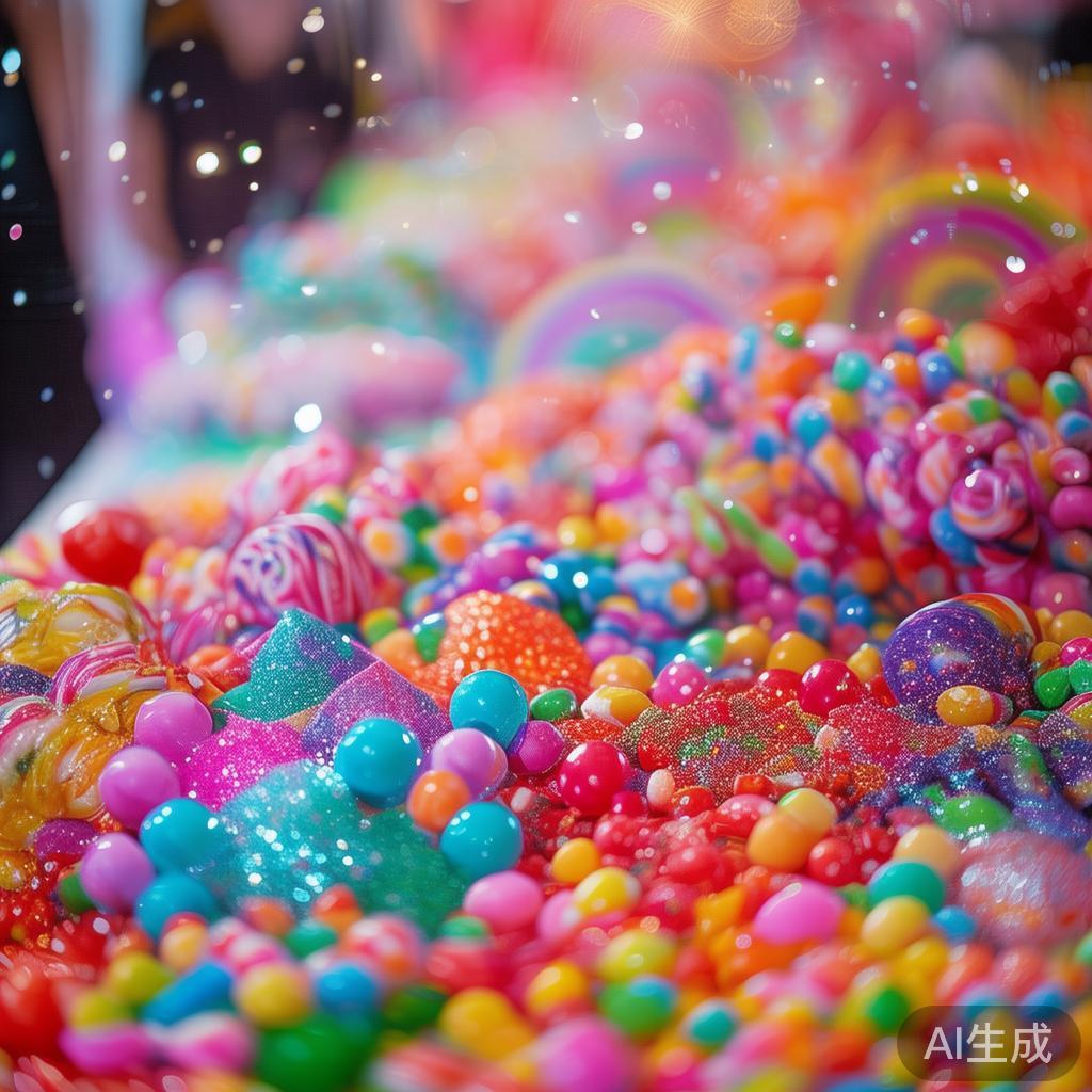 在每一次庆典或聚会中，甜蜜的糖果元素总能为现场增添
