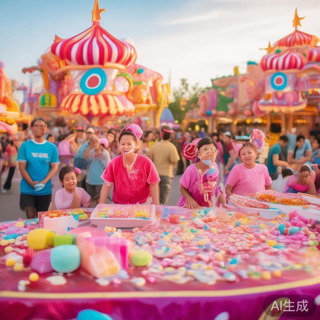 除了观赏，盛典还设有丰富多样的互动活动。例如，糖果