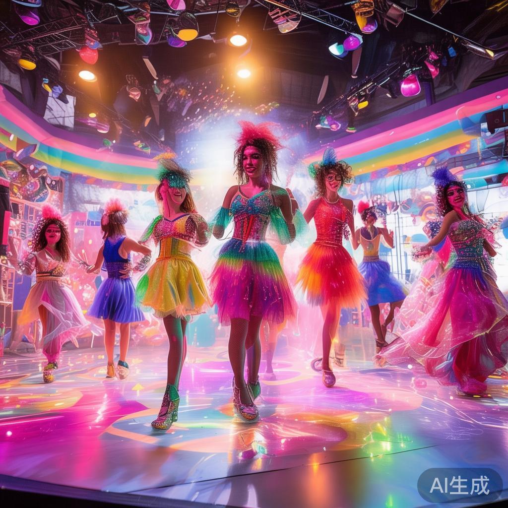 这次糖果派对不仅仅是糖果的飨宴，更融入了丰富的表演